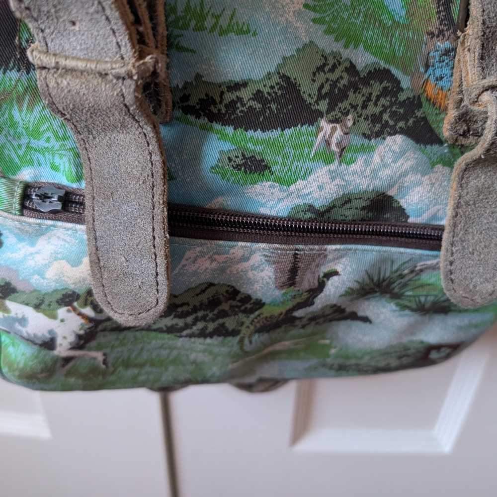 Green Patterned Men's Backpack - image 5
